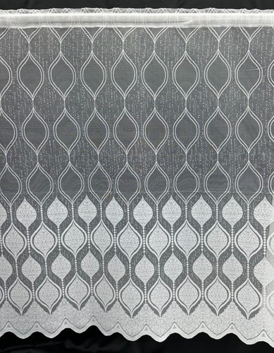 White net curtain - white, lace