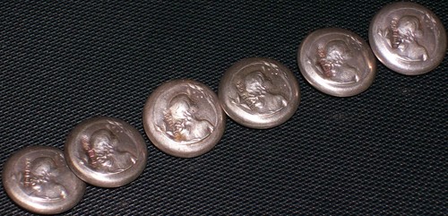 Antique solid silver buttons - solid,