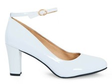 Unisex Block Heel Ankle Strap