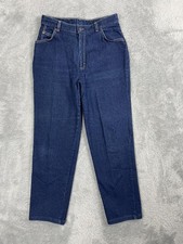 Vintage Levis Jeans Womens 14** Blue Denim High Rise Tapered Leg Made USA 90s