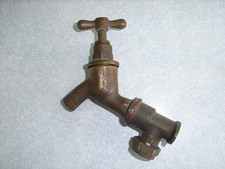 Vintage Brass Bib Garden Tap