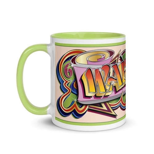 Waltzer car artwork - mug, lime