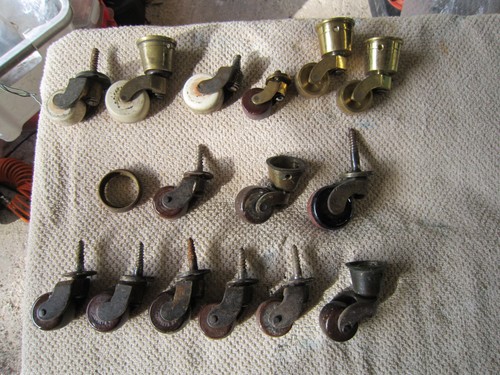 Vintage furniture castors - vintage,