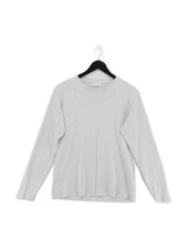 Norse Projects Men's Jumper M Grey 100% Cotton Crew Neck Pullover