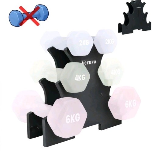Dumbbell rack holds pairs - 3,
