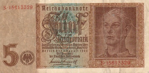 Genuine german reichsmark - 5,