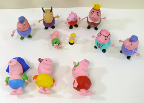 Peppa pig toy figures - pig, daddy