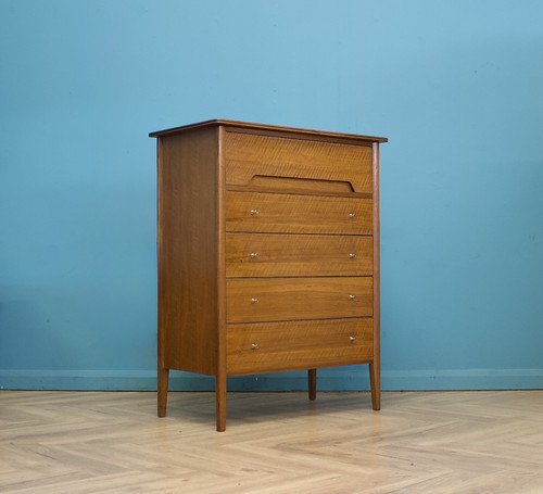 Vintage french walnut chest - french,
