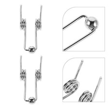  10 Pcs DIY Curling Iron Spring Replacement Double Torsion Springs