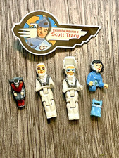 VINTAGE THUNDERBIRDS FIGURES + SPARE PART - INCLUDING CAPTAIN SCARLET PILOT