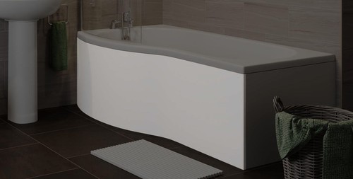 Bathroom shaped bath - bathroom,