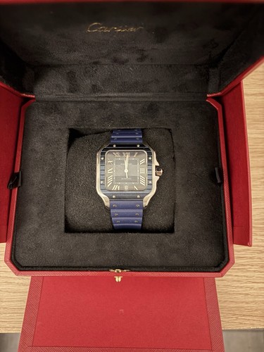 Cartier santos silver men - santos, men's