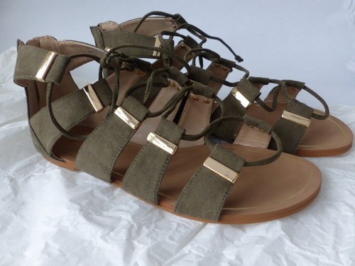 River island khaki flat - khaki, ladies