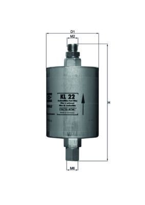 Mahle fuel filter - kl,