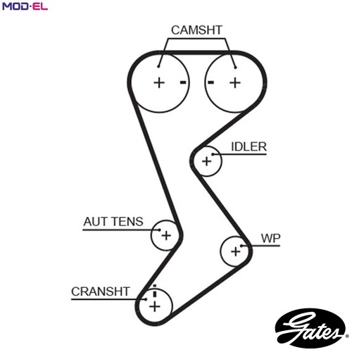 Timing belt t265 for gaz - belt,