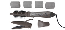Nicky Clarke Hot Air Hair Styler 1000W Attachments  +Jumbo Rollers   35mm Brush