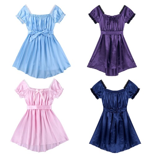 Sissy men satin lacey baby - uk,