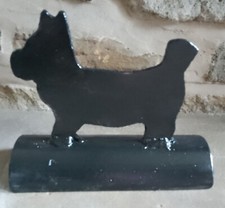 Vintage metal scottie dog door - metal,
