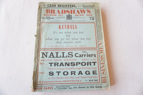 Feb 1952 bradshaws manchester - feb,