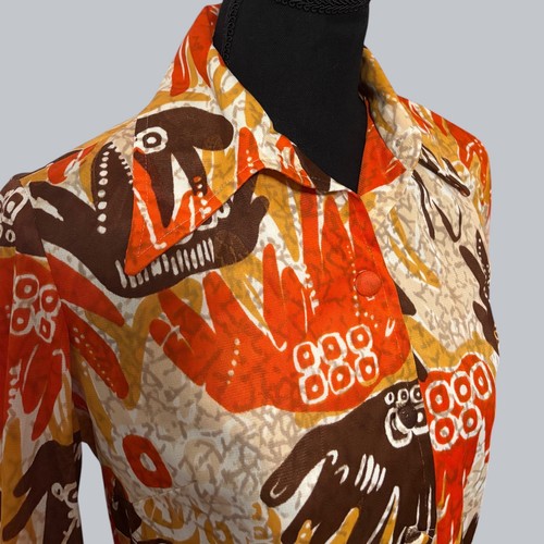 1960 tribal safari print - 1960,