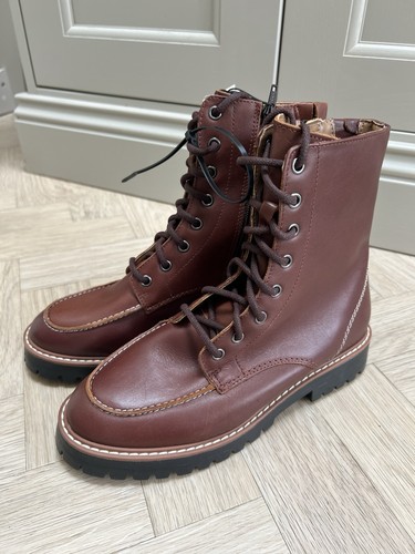 Women brown leather - m&s,