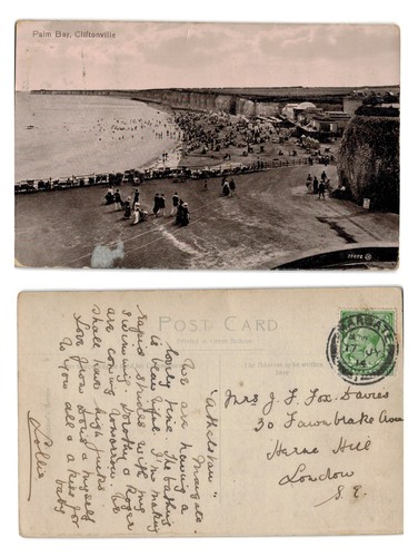 Vintage postcard palm bay - palm,