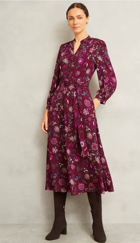 Hobbs size sofia floral midi - hobbs,