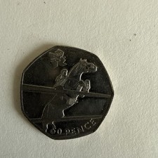 UK Olympic 50p - Equestrian