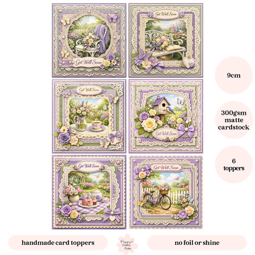 Get well soon garden card - well,