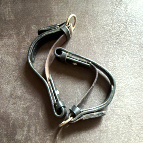 Brown leather horse - horse, rein