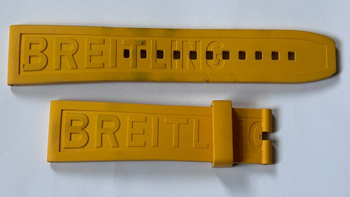 Breitling yellow rubber - yellow,