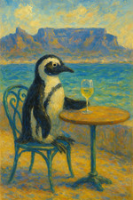 Cape Town Penguin Art Print