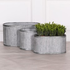 VINTAGE AGED RIBBED GALVANISED