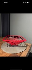 Retro Metal Red Fruit Bowl
