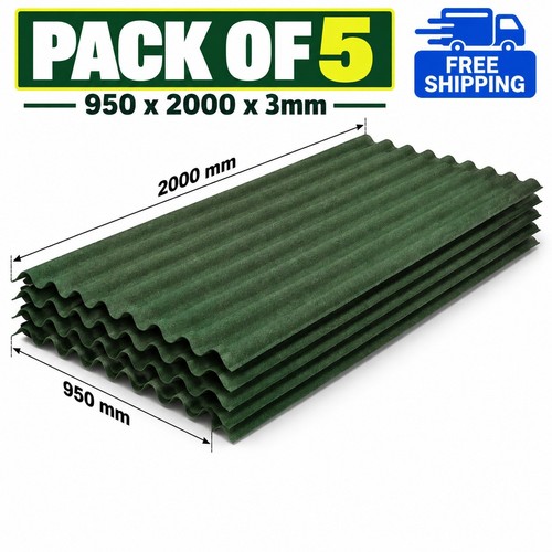 Green bitumen corrugated - green,