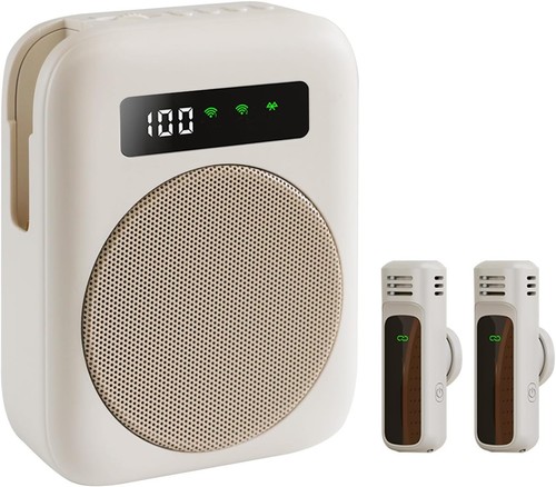 Portable voice amplifier with - voice,