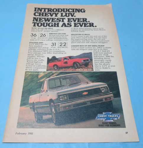 Chevy luv truck trade - chevy, print