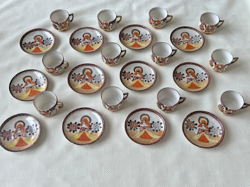 Vintage japanese hand - japanese, painted