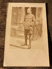 WWI era RPPC Army Sergeant in