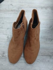 Ladies F&F Suede Boots Size 8