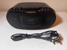 Sony CFD-S50 CD Player Cassette Recorder AM/FM Radio Portable Mini Boombox Black