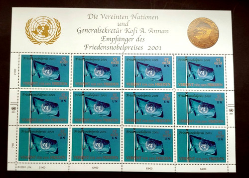 2001 nobel sheet - nobel,