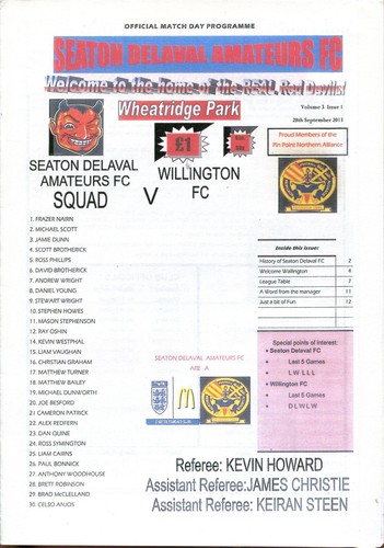 Seaton delaval amateurs - seaton, v