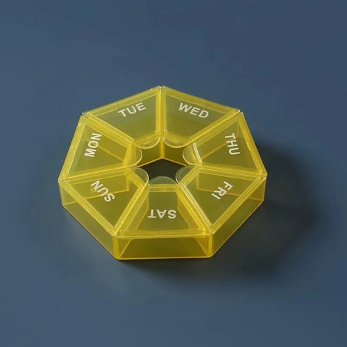 Day pill round box one - 7, week