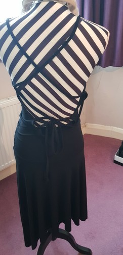 Used black straps backless