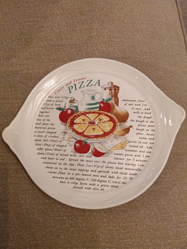 Vintage pizza plate rayware - vintage,