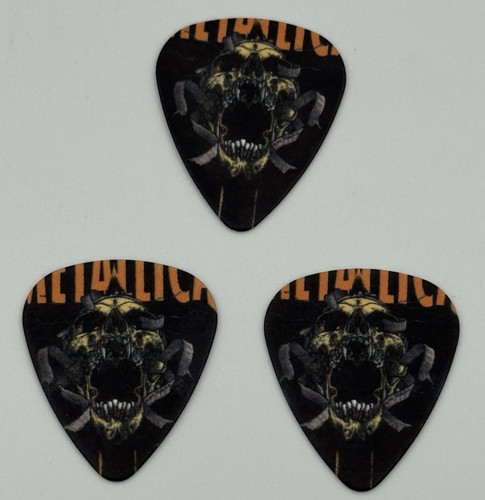 Metallica skull guitar picks - metallica,