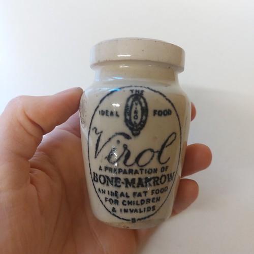 Antique virol transferred pot - antique,