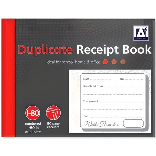 Star duplicate receipt book - star,