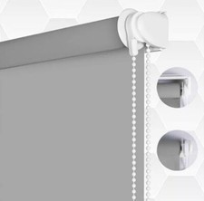 100% Blackout Waterproof Fabric Window Roller Shades Blind, Thermal Insulated